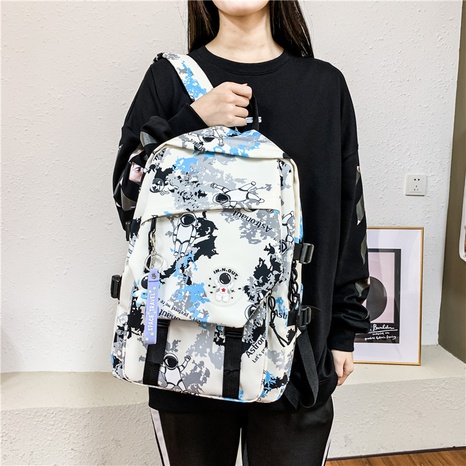 Large-capacity schoolbag 2021 Korean version of student backpack's discount tags