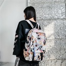 Largecapacity schoolbag 2021 Korean version of student backpackpicture8