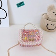 Autumn and winter new fashion pearl bowknot woolen childrens portable messenger small square bagpicture14