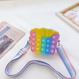 Silicone small bag new childrens shoulder bag cute mini color push coin purse messenger bagpicture11
