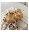 Korean fashion oneshoulder messenger cloud bag fold dumpling bagpicture12