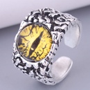 European and American fashion retro simple devil eye opening ringpicture3