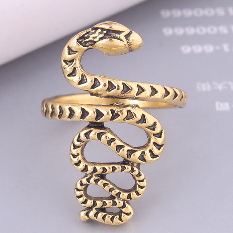 fashion retro simple auspicious snake alloy ring wholesale's discount tags
