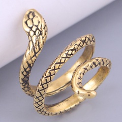 European and American fashion retro simple auspicious snake ring