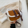 Retro texture bag new trendy semicircle saddle bag shoulder messenger bagpicture13