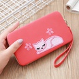New ladies long clutch fashion multipurpose cat embroidered walletpicture11