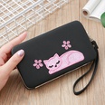 New ladies long clutch fashion multipurpose cat embroidered walletpicture12