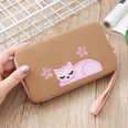 New ladies long clutch fashion multipurpose cat embroidered walletpicture13