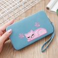 New ladies long clutch fashion multipurpose cat embroidered walletpicture16