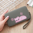 New ladies long clutch fashion multipurpose cat embroidered walletpicture19