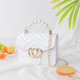 pearl handbag pure color diamond jelly bag cute chain bagpicture13