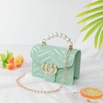 pearl handbag pure color diamond jelly bag cute chain bagpicture18