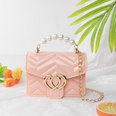 pearl handbag pure color diamond jelly bag cute chain bagpicture20