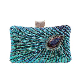 retro heavy craft beaded embroidered bag sequin evening dress dinner bagpicture13