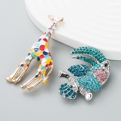 New fashion personality long-beaked bird shape clothing accessories brooch wholesale