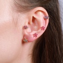 Classic love ear bone ear studs pink girl screw ball piercing earringpicture34