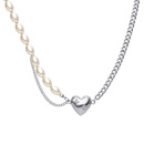 neue RetroPerle mit einfachen Nhten Perlenkette HerzAnhngerHalskettepicture15