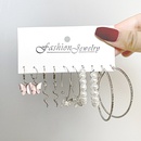 geometric diamond creative butterfly snake pendant earrings setpicture13