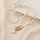 Perlen Retro einfache Halskette Herz Anhnger Schlsselbeinkette Grohandelpicture11