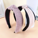 Morandi pink series broadsided fabric knitted hair bandpicture27