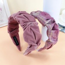 Morandi pink series broadsided fabric knitted hair bandpicture26