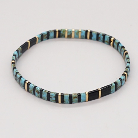 Bohemian ethnic woven beaded female multi-layered bracelet's discount tags