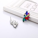 European and American fashion geometric flower alloy diamond earrings female wholesalepicture11