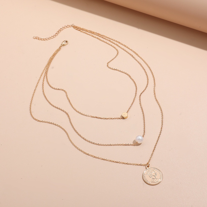Bijoux Fantaisie Colliers | Collier De Perles Empiles De Paillettes Multicouches Nouveaux Bijoux Transfrontaliers - EQ81516