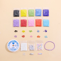 Multicolor Glass Beads Plastic Letter Beads Heart Round Beads DIY Material Set