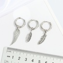 retro stainless steel wings leaf earring small feather pendant earrings jewelrypicture11