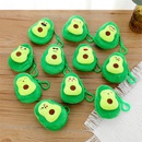 Creative plush cartoon avocado coin purse cute personality fruit small wallet keychain coin bagpicture7