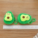Creative plush cartoon avocado coin purse cute personality fruit small wallet keychain coin bagpicture9