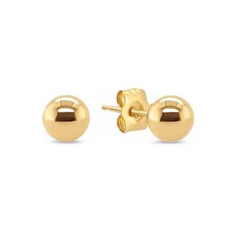 glänzende Perlen Kupfer Ohrringe Schmuck einfache Persönlichkeit Ohrringe's discount tags