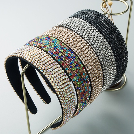 fashion super flash full crystal rhinestone headband hair accessories NHLN522635's discount tags