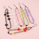 European and American jewelry simple beaded heart mobile phone chainpicture8