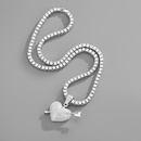 heart rhinestone crossborder fashion hiphop bracelet necklace European and American fashion jewelrypicture7