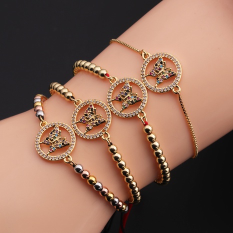 diamond inlaid butterfly adjustable butterfly hand jewelry bracelet's discount tags