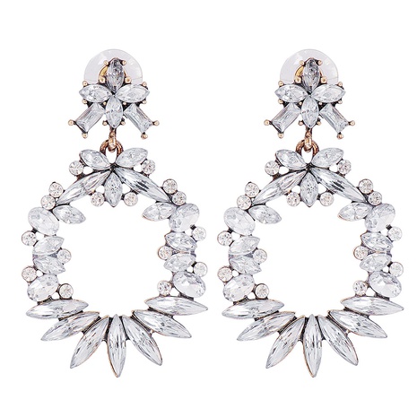 new geometric diamond earrings personality fashion European and American earrings's discount tags