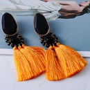 color retro ethnic tassel exaggerated large diamond earringspicture9