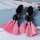 color retro ethnic tassel exaggerated large diamond earringspicture10