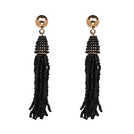 European and American style new rice bead tassel earrings's discount tags