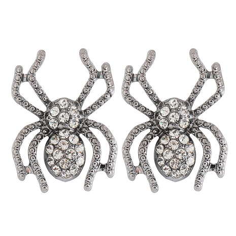 European and American new style claw chain small spider diamond earrings's discount tags