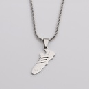 Stainless Steel Jewelry Twist Chain Does Not Change Color Shoe Pendant Necklacepicture5