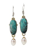 new creative green opal earrings European and American pearl drop pendant earringspicture8