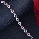 Bracelet  boucle pleine de diamants tendance princesse rubis rouge pigeonpicture9