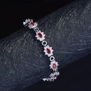 Bracelet  boucle pleine de diamants tendance princesse rubis rouge pigeonpicture10