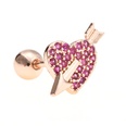 Classic love ear bone ear studs pink girl screw ball piercing earringpicture44