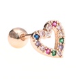 Classic love ear bone ear studs pink girl screw ball piercing earringpicture53
