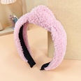 Morandi pink series broadsided fabric knitted hair bandpicture37