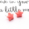 Korean cute resin fruit color star earrings threedimensional fivepointed star earringspicture15
